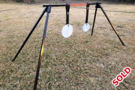 Target shooting dong and compact stand, R 850.00