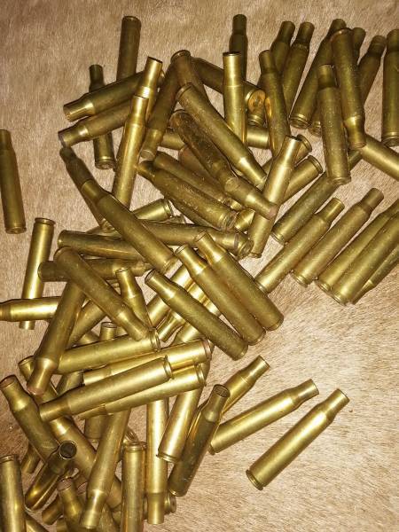 Winchester brass casings for 30-06, I have roughly 94 brass Winchester casings for 30-06. Reloaded 3-4 times. Casings in very good condition! 