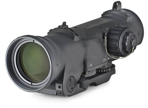 Elcan SpecterDR Scope 7.62 NATO DFOV156-C2, The 7.62 NATO Elcan SpecterDR Scope provides long-range aiming capability as well as short-range, close quarters battle, capability. The SpecterDR is a switchable 1.5x-6x dual-field-of-view combat optic with ax power for both eyes open close combat and 6x magnification for precision aiming combat. The Elcan SpecterDR is the the scope of US Special Operations and Navy Seals because it eliminates the need to switch between a day scope and night vision optic since the a clip-on night vision device can be 