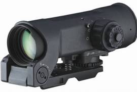 Elcan SpecterOS 4x Scope NATO SFOV4-A1, Elcan SpecterOS 4x Scope NATO SFOV4-A1

The ELCAN SpecterOS4x Combat Optical Sight, 5.56 CX5755 Dual Illum. Ballistic Chevron Reticle, Picatinny Mount (SFOV4-A1) is an optically brilliant instrument for precision aiming..
With superior low light performance and extremely long eye relief, the SpecterOS4x outperforms competing 4x optical sights and, as a result, has been selected for general service by advanced military forces.
Depending upon the situation, the user may light the central part of the reticle with brilliant LED illumination for CQB applications, or select lower-level illumination of the entire reticle for low-light operations. Because the reticle is etched in glass, it is plainly visible even in the case of loss of electrical power due to battery failure or EMP.
The SpecterOS4x is an extremely rugged tool designed to withstand the rigors of modern professional use. The sight is covered with a one-year warranty against manufacturing defects.

Scope Weight:17.4 oz
Scope Length:6