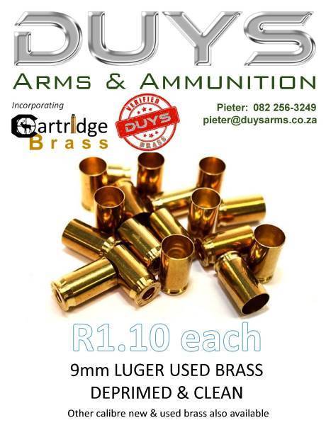 9mm Brass, De-primed, cleaned and head stamp sorted. Various other calibers also available. We can arrange nation wide shipping.