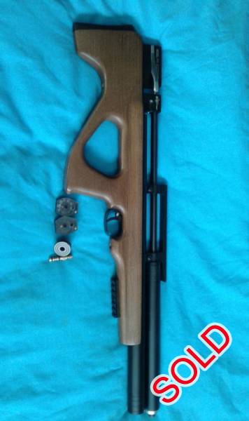 Artemis P15 .22 cal, For sale Atermis P15 .22 cal, rifle is regulated, extremily accurate, very quiet (backyard friendly), shoots JSB's 15.89g pellets @ 860fps (it can be tune to shoot higher or lower velocity).
The rifle comes with a fill probe, 2 x mags and a silencer adapter.
R5,500.00 plus postnet to postnet.
082 622 5984