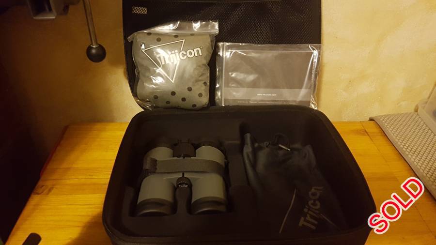Binoculars Trijicon HD 8x42 , Trijicon HD 8x42 binoculars
Brand new, unused and unopened. New price at @ R14 000,00. Asking R12 000,00. 