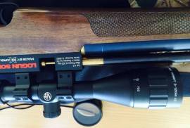 Logun FX, Includes Hawke Varmit Scope and Case, as new. 
R2000 additional and I will add the scuba bottle and charger. 