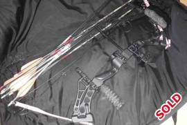 Diamond Bowtech Bow, Excellent Condition Diamond Bowtech Bow.
Coems fully kitted.
Wisker Biscuit Rest.  Sights. Trigger. Bow Bag and Arrows.

Please feel Free to contact me for more Pics or Info.
Can only upload 5 pics on Sight.

Please Call, Whatsapp or email direct as through Gunafrica sight difficult to reply.

vp (at) live.co.za