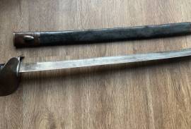 1859 naval cutlass bayonet , Very scarce 1859 naval cutlas bayonet very nice original bayonet sword ! 