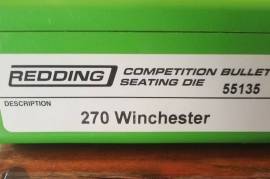 Redding , Redding Competition Seating Die for 270 Winchester. Brand new, never been used. Delivery cost on buyers account. 