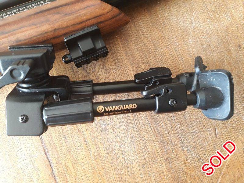 Vanguard Equalizer Pro1 Bipod + 3 Adapters, R 1,000.00