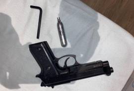 Selling Airsoft (Single shot/Automatic), Selling my Airsoft pistol, shoots steel balls and uses gas canisters. Includes 3000 steel balls a quality holster. The pistol can interchange between single shot and automatic. Replacement canisters cost around R15 each. No license needed as it is airsoft. Selling everything for R2200. DM if interested
