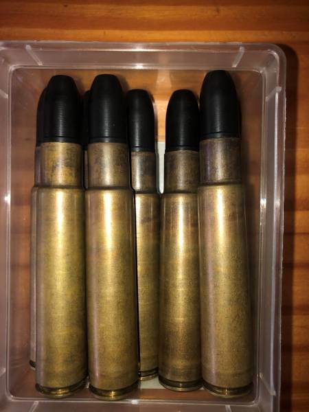 .450 rigby polymer tipped dummy rounds for sale., 8 rounds in total. Price excludes postage. 