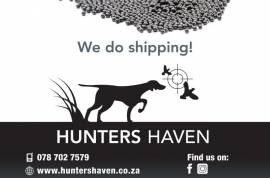 HH Lead Shot now Available, HH Shot #4-8 Quality round shot now available in 1, 5, 10, and 50kg packages ready to be shipped country wide.
We also supply wads, reloading components & all hunting accessories