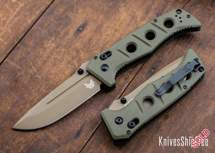 Benchmade mini adam olive drab g10, Benchmade mini Adam's olive drab G10 with flat earth blade coating

Straight sale: R5630.00 (including shipping)
Condition: Brand new and Unused from personal collection

Shipping: Post Net

Please contact me for more details through 0761378736
My responsibility ends once knife is shipped to you 