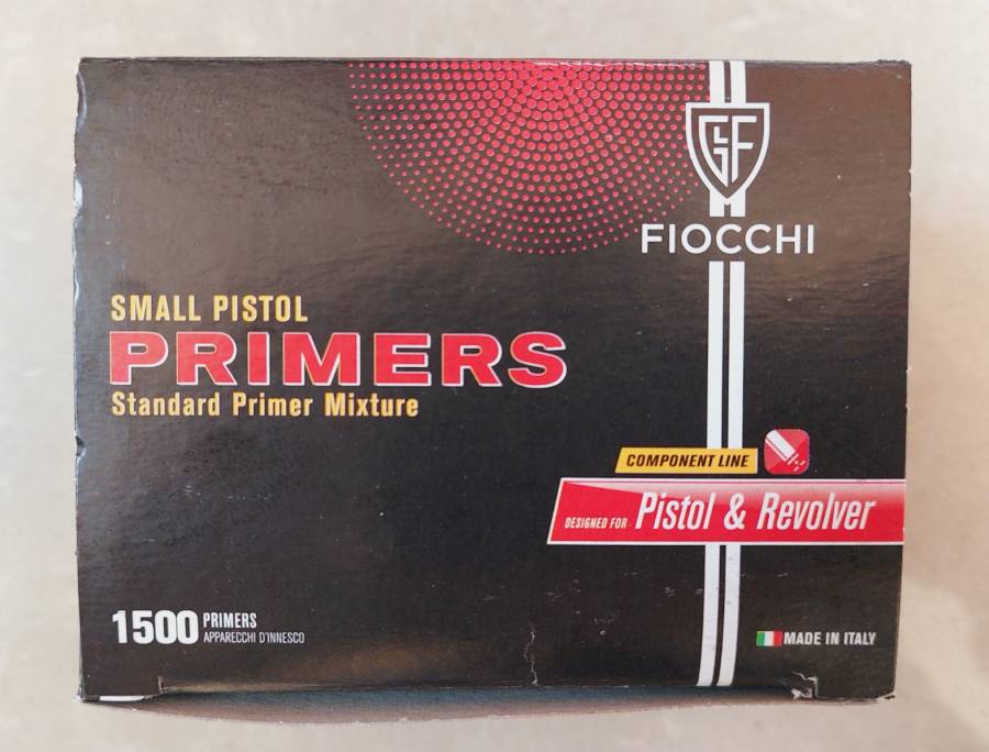 Fiocchi Small Pistol Primer , Fiocchi Small Pistol Primer
Box of 1500
