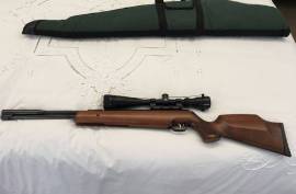 AIR RIFLE FOR SALE, THE BEST SPRING AIR RIFLE EVER MADE. COMES WITH A HAWKE AIRMAX 6-18X44mm ZOOM SCOPE (PERFECT COMBO).BUILT IN SILENCER iF YOU LOOK AFTER THIS RIFLE ,ITWILL LAST YOU A LIFETIME AND YOU CAN MAKE THIS A FAMILY HEIRLOOM .THIS RIFLE IS MINT!