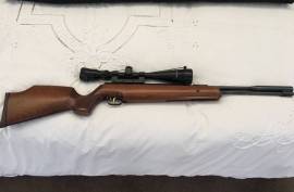 AIR RIFLE FOR SALE, THE BEST SPRING AIR RIFLE EVER MADE. COMES WITH A HAWKE AIRMAX 6-18X44mm ZOOM SCOPE (PERFECT COMBO).BUILT IN SILENCER iF YOU LOOK AFTER THIS RIFLE ,ITWILL LAST YOU A LIFETIME AND YOU CAN MAKE THIS A FAMILY HEIRLOOM .THIS RIFLE IS MINT!