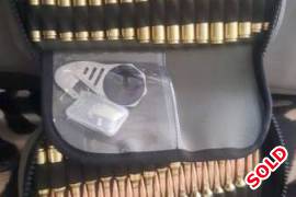 Bullet pouch, Bullet.poach which can hold magnum calibers and normal cartridge sizes-holds 68 cartridges.Made out of ripstop - made to last for ever- no more shaking of cartridges in plastic boxes when you are hunting- phone Monica/ Herman tel 0767768764 / 0713600277