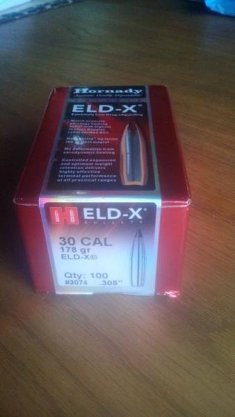 .30 Cal 178 gr Hornady EDL-X Bullets (100), R700 excl postage / courier.
R760 including postage with Tracking No.