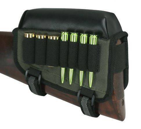 Cheek Risers Right+left hand, PU and Canvas. Fits 95% of gun stocks.
Riser is +- 1
