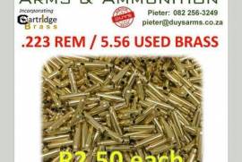 Used Brass .223, De-Primed, Wet Tumbled, Head Stamp Sorted & Inspected