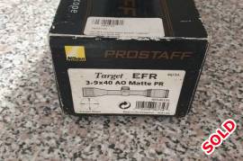Nikon Prostaff 3-9x40 EFR, As new scope in original box. 