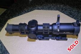 Primary Arms Riflescope, Primary Arms 1 - 8x riflescope with ACSS reticle with quick throw lever and cantilever qd mount.