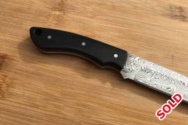 Pegasus knives. Damasteel fixed blade, Pegasus knives custom fixed blade. 
Condition - like new 

price includes postnet to postnet/ courier guy