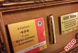 Kynoch 600 Nitro bullet frame, Kynoch .600 Nitro bullet frame.