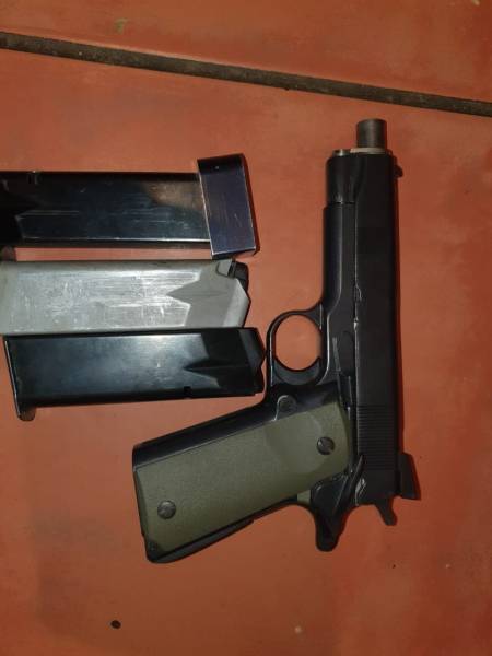 1911, 1911 Par Ordinace 45 ACP 3 Spare Mags. Billy Whats up or Phone 0824546496.