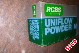 RCBS Uniflow powder measure , RCBS Uniflow powder measure.
Collection from myself in Boksburg. 
Shipping via Postnet 2 Postnet. 
Shipping costs on buyer's account. 