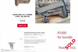 Magpul SLK stock + Mlok Slate Handstop R800