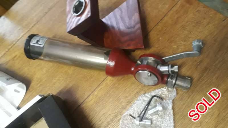 Hornady LNL Powder dispenser , Brand New Condition Hornady Dispenser.

Have made a litlle Wood Stand that can be clamped to service so it can be used anywhere with Hornady Quick Lock Bushings.

 
