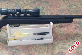 Gamo Big Cat 1250 Air Rifle, 4x32 Gamo Riflescope, bag & Artemis pellets.

Bought 21 August 2021, Shop Invoice as quarentee.

https://www.gamo.co.za/gamo-big-cat-1250-air-rifle-4-5mm-with-4x32-riflescope