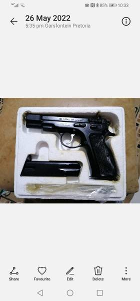 Cz75 , Cz75 pistol. Never been fired. Brand new. Bargain at R11500. One of the best 9mm ever. 