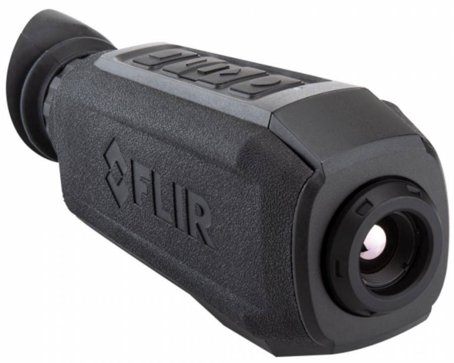 FLIR Scion PTM336 320x240 Thermal Vision Monocular, FLIR Scion PTM336 320x240 Thermal Vision Monocular
Up to 60 Hz thermal image
9 x 6.5° Field of view
Onboard video and image recording
Picture-in-picture zoom
Live encrypted video streaming
GPS functionality for geotagging thermal images and footage
Rugged IP67-rated housing stands up to the elements and protects key hardware components
Trusted thermal detection
Six different thermal palettes
Powered by FLIR's breakthrough Boson thermal core
Able to perform at any time of day
TruWITNESS platform links powerful thermal imaging with other smart sensors on the ground
Thermal imaging sees through complete darkness, glaring light, and lingering haze