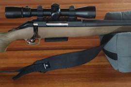 450 Bushmaster Ruger American Ranch for sale, This is a really nice little pig gun or if you just what I lightweight rifle for bushveld hunting. I have taken animals up to 250 meters with this rifle with no problems. The gun sells with a Hornady 3 die set, 50 loaded rounds (300 gr sst and 240 gr impala), 20 store bought rounds (250 gr ftx), about 50 240 gr impala bullets and about 15 300 gr sst bullets. The telescope is a lynx 2-7 X 32