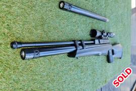  HATSAN 4.5mm PCP AIR RIFLE, HATSAN AT44-10 WITH SILENCER AND GAMO 3-9X40 SCOPE, GOOD CONDITION.
EXTRAS: AIR VENTURI HAND PUMP, SPARE MAGAZINE 
2 x Extra AIR TUBE CYLINDER 
FILL PROBE
CALDWELL RESETTING TARGET
JSB PELLETS 
NSA 15.5gr  SLUGS SEALED 3xBOXES
PELLET TRAP
PAPER TARGETS