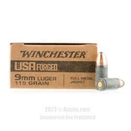 winchester USA Forged 9mm Ammo-50 Round of 115 Gra, Bullet Type 115Grain

Prime Type Boxer

Casing Type Steel

Condition New
