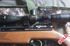PR900w 5.5mm for sale, PR900w 5.5mm for sale. Great starter PCP. Very light. Includes scope, bag, silencer and pellets.