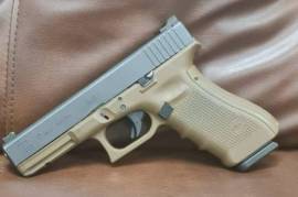 GLOCK 17 GEN 4 FDE, THIS IS A GLOCK 17 GEN 4 FDE FROM THE FACTORY WITH COMPETITION SIGHTS. COMES WITH 2 MAGAZINES THE ORIGINAL GLOCK CASE. AND FREE MOTIVATION. FIREARM CURRENTLY BOOKED IN AT SMT GUNS AND GUNSMITHS TO SELL
