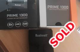Bushnell Prime 1300 6x24mm, Bushnell rangefinder Perfek for Bow hunting and rifle hunting. Specs: Prime 1300 superior Low light performance / 2xBrighter / Angle range compensation / EXO Barrier / Anti water Fog / Reflective 1300 YDS / Tree 800 YDS / Deer 600 YDS. Do have Bow Mode from out a tree hunting. The rangefinder lying here, don’t have any use for it. Phone 079 809 0840