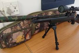 Kral Puncher .22 pcp rifle for sale, I have a very neat .22 Kral Puncher for sale. This rifle is extremely accurate. Comes with silencer, bi-pod, carry bag, two 12 shot mags, filling hose, gauge and a beautiful scope.