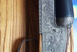 Borcher's  celta 12g, Beutifull side by side shotgun in good condision 
made in spain 
Full side lock 
diamond compressed steel 
