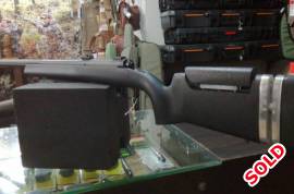 .243 Savage Long Range Precision Rifle, .243 Savage Long Range Precision Rifle.  Stock improved by MG Rifle Stocks. Barrel cut to fit silencer. Scope Bases incl. 200 Shots fired. Rifle is booked in at Gunshop.