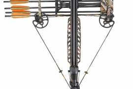 GUILLOTINE X CROSSBOW, 185LB, Black, 1. Barrel: Aluminum/composite barrel w/picatinny rail
2. Riser: Aluminum/ CNC machined
3. Limbs: Durable compression fiberglass, Quad-limb design.
4. Stock: Reinforced composite Stock, Soft padded grip /butt plate/cheek rest
5. Trigger: Anti-dry fire safety, Trigger Pull below 3.5 lbs
6. Cam sets: CNC machined cams
7. Extended Bullpup Trigger: Compacting the crossbow's design by shifting the grip forward to achieve a more ergonomic and operational balance.
8. Ultra-Light Technology: Reinforced composite and frame weight to improve handling characteristics and reduce user fatigue