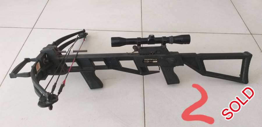 Crisbow Mkiv Quadro , Mkiv Quadro complete with original scope and new string with new spare string.