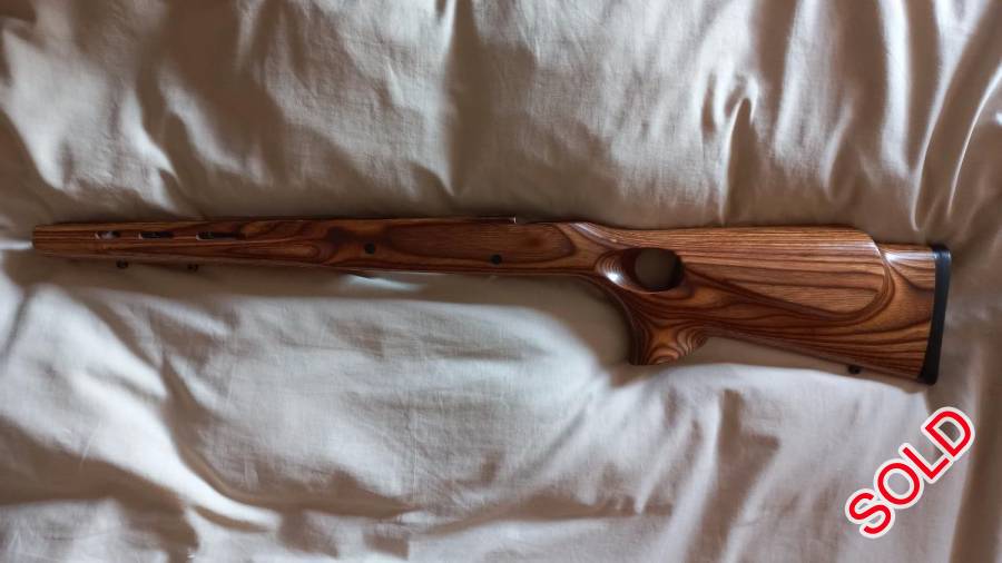 Boyds laminate Howa Short Action, I am selling my Boyds laminate thumbhole stock. It was mounted in my 308 Howa thin barrel rifle.
Will fit any Howa Short action standard barrel rifle.
O83 28O 5168
RIGHT HAND STOCK.
R3000 not neg