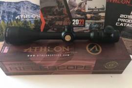 ATHLON TALOS   6-24x50  BDC600 IR SCOPE, Imported from USA. Brand new scope with BDC reticle, imported from USA. Can be insured couried to any major town in SA for R99. Comes with the Athlon Life Time Warranty. Tel 0782485458