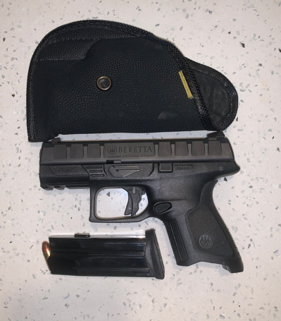 Beretta APX Compact, Selling my EDC, hardly been used. 
3 Standard Mags
1 Extended Mag
2 Holsters
Case
Books
Cleaning kit
 