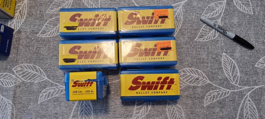 .308 & .416 Bullets for sale, 
I am selling the following:
(Please note that crossed out items have been sold.
- .308 Cal 200Gr. Swift A-Frame (5 full boxes of 50, 1 box of 49) for R915.00/box (Reserved)
- .308 Cal 165gr Woodleigh Weldcore PP SN (2 boxes of 50 complete) for R780/box
- .308 Cal 180Gr Woodleigh Weldcore PP (1 box of 50 complete) for R790.00
- .308 Cal 220Gr Woodleigh Weldcore RN SN (4 Boxes of 50 + 15 singles) for R920/box
- .308 Cal 180Gr PMP ProAmm ( 2 Boxes of 100 + 46 Singles) for R750/box (Reserved)

- .416 Cal 400Gr Rhino Core Bonded (4 Boxes of 20) for R550/boks
- .416 Cal 340gr Woodleigh Weldcore PP (1 box of 49) for R1370.00
- .416 Cal 410Gr Woodleigh Weldcore RN SN (1 box of 48) for R1550.00
- .416 Cal 410 Gr Woodleigh FMJ (1 box of 49) for R1435.00

I am situated in the Irene, Pretoria area.