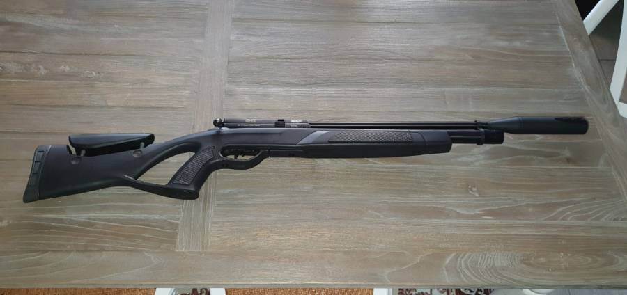 Gamo Coyote Whisper PCP 5.5mm - Bundle, Item: GAMO Coyote Black Whisper PCP Synthetic 5.5mm Air Rifle + Rifle Bag (Barely used)
Price: See bundle price below
Payment Method Accepted: Cash
Condition: Excellent, Barely used
Location: CPT Southern Suburbs

Extras:

Rifle Scope:
Item: BSA 3-9X40 Sweet 22 Rifle Scope with Side Parallax Adjustment and Multi-Grain Turret, Black Matte (Barely used)

Rifle Bag 
Approx. 1000 Pellets of different variety, incl. Rockets (Armour piercing), lead, and various grains
Plastic case for the Pellets
Picatinny rail mount and allen key